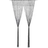 Image de Vidaxl Rideau En MacramÃ© Anthracite 140x240 Cm Coton