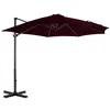 Image de vidaXL Parasol déporté avec mât en aluminium Rouge 300 cm