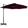 Image de vidaXL Vidaxl Parasol Déporté Avec Mât En Aluminium Rouge 300 Cm