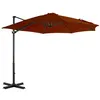 Image de vidaXL Parasol déporté avec mât en aluminium Terre cuite 300 cm