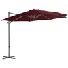 Image de vidaXL Vidaxl Parasol Déporté Avec Mât En Acier Rouge Bordeaux 300 Cm