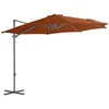 Image de vidaXL Vidaxl Parasol Déporté Avec Mât En Acier Terre Cuite 300 Cm