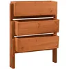 Image de Vidaxl JardiniÃ¨re Pliable De Jardin Orange 60x14x75 Cm Bois De Sapin
