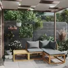 Image de Vidaxl Salon De Jardin 4 Pcs Avec Coussin Bois D'acacia Solide