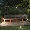 Image de vidaXL Canapé de jardin à 4 places avec coussin Bois d'acacia massif