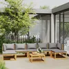 Image de Vidaxl Salon De Jardin 8 Pcs Avec Coussin Bois D'acacia Solide