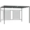 Image de vidaXL Belvédère avec auvent rétractable 4x3x2,3 m Anthracite 180 g/m²313625