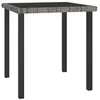 Image de vidaXL Table à dîner de jardin Gris 70x70x73 cm Résine tressée315117