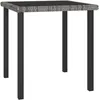 Image de vidaXL Vidaxl Table À Dîner De Jardin Gris 70x70x73 Cm Résine Tressée