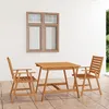Image de vidaXL Vidaxl Mobilier De Salle À Manger De Jardin 3 Pcs Bois D'acacia Solide
