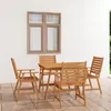 Image de vidaXL Ensemble à manger de jardin 5 pcs Bois d'acacia solide