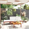 Image de Vidaxl Salon De Jardin 4 PiÃ¨ces Avec Coussins CrÃ¨me 63 X 63 Cm