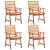 Image de Vidaxl Salon De Jardin 6 Pcs Avec Coussins Gris FoncÃ© Bambou