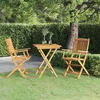 Image de vidaXL Mobilier à dîner de jardin pliable 3 pcs Bois d'acacia solide