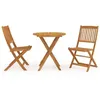Image de vidaXL Ensemble à manger de jardin pliable 3 pcs Bois d'acacia solide3058256