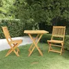Image de vidaXL Ensemble à manger de jardin pliable 3 pcs Bois d'acacia solide3058258
