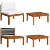 Image de vidaXL Salon de jardin 2 pcs avec coussins Bois d'acacia solide312427