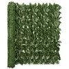 Image de vidaXL Écran de balcon avec feuilles vert foncé 300x100 cm315487