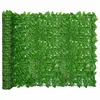Image de vidaXL Écran de balcon avec feuilles vert 400x150 cm