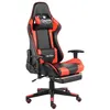 Image de vidaXL Chaise de jeu pivotante avec repose-pied Rouge PVC