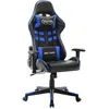 Image de vidaXL Vidaxl Chaise De Jeu Noir Et Bleu Cuir Artificiel