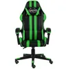 Image de vidaXL Fauteuil De Jeux Vidéo Noir Et Vert Similicuir - Vidaxl