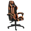Image de vidaXL Fauteuil de jeux vidéo Noir et orange Similicuir20524