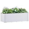 Image de vidaXL Lit surélevé de jardin et système d'arrosage Blanc 100x43x33 cm313959
