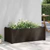 Image de vidaXL Lit surélevé de jardin PP Moka 100x43x35 cm313976