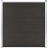Image de vidaXL Panneau de clôture WPC 180x186 cm Noir148972