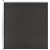 Image de vidaXL Panneau de clôture WPC 175x186 cm Noir