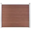 Image de vidaXL Panneau de clôture WPC 180x146 cm Marron