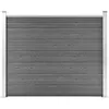 Image de vidaXL Vidaxl Panneau De Clôture Wpc 180x146 Cm Gris
