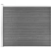 Image de vidaXL Vidaxl Panneau De Clôture Wpc 175x146 Cm Gris