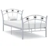 Image de vidaXL Cadre de lit sans matelas gris métal 90x200 cm324746
