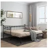 Image de vidaXL Cadre de canapé-lit extensible sans matelas Noir Métal 90x200cm324758
