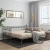 Image de vidaXL Cadre de canapé-lit extensible sans matelas gris métal 90x200cm324760