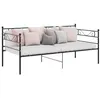Image de vidaXL Cadre de canapé-lit sans matelas noir métal 90x200 cm324767