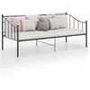 Image de vidaXL Cadre de canapé-lit sans matelas noir métal 90x200 cm