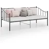 Image de vidaXL Cadre de canapÃ©-lit sans matelas noir mÃ©tal 90x200 cm