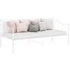Image de vidaXL Cadre de canapé-lit sans matelas blanc métal 90x200 cm