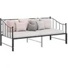 Image de vidaXL Cadre de canapé-lit extensible sans matelas Noir Métal 90x200cm324776