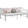 Image de vidaXL Cadre de canapé-lit extensible Gris Métal 90x200 cm