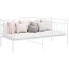 Image de vidaXL Cadre de canapé-lit sans matelas blanc métal 90x200 cm324780