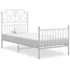 Image de vidaXL Cadre de lit sans matelas blanc métal 100x200 cm324845