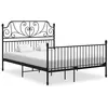 Image de vidaXL Cadre de lit sans matelas noir métal 160x200 cm