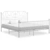 Image de vidaXL Cadre de lit sans matelas blanc métal 180x200 cm324857