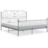 Image de vidaXL Cadre de lit sans matelas gris métal 180x200 cm324858