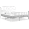 Image de vidaXL Cadre de lit sans matelas blanc métal 200x200 cm324860