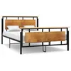 Image de vidaXL Cadre de lit sans matelas mÃ©tal 140x200 cm